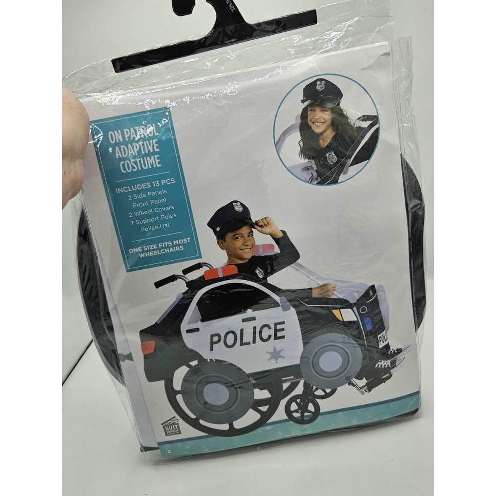 NEW On Patrol Adaptive Wheelchair Police Costume ~ Halloween ~ One Size